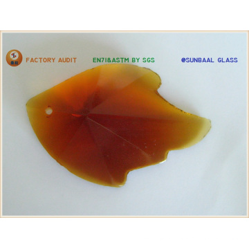 Hoja de cristal colgante (S069)